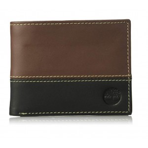 [全新3摺] Timberland Men's Hunter Color-Block Wallet - Deep Brown / Black